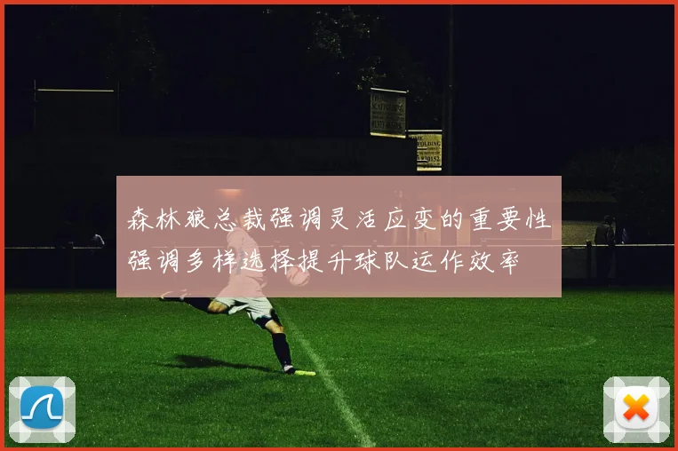 森林狼总裁强调灵活应变的重要性强调多样选择提升球队运作效率